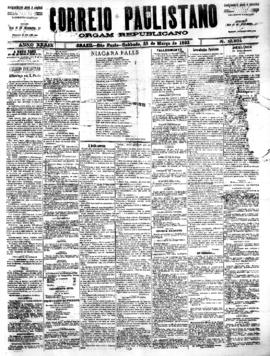 Correio paulistano [jornal], [s/n]. São Paulo-SP, 25 mar. 1893.