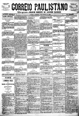 Correio paulistano [jornal], [s/n]. São Paulo-SP, 13 nov. 1888.