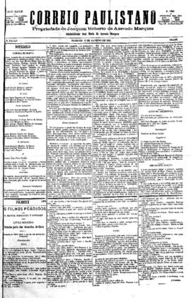 Correio paulistano [jornal], [s/n]. São Paulo-SP, 08 jan. 1881.