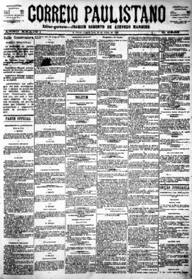 Correio paulistano [jornal], [s/n]. São Paulo-SP, 25 jul. 1888.