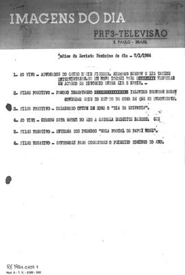 TV Tupi [emissora]. Revista Feminina [programa]. Roteiro [televisivo], 07 jan. 1964.