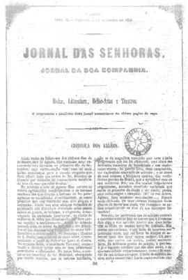 O Jornal das senhoras [jornal], a. 3, t. 6, [s/n]. Rio de Janeiro-RJ, 05 set. 1854.