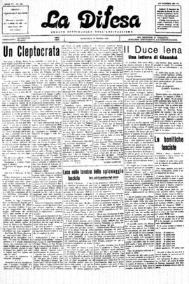 La Difesa [jornal], a. 6, n. 302. São Paulo-SP, 23 mar. 1930.