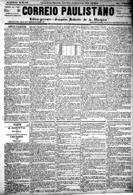 Correio paulistano [jornal], [s/n]. São Paulo-SP, 10 jan. 1883.