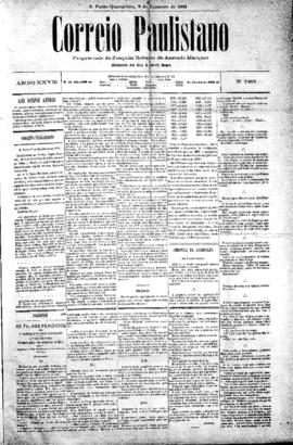 Correio paulistano [jornal], [s/n]. São Paulo-SP, 09 fev. 1881.