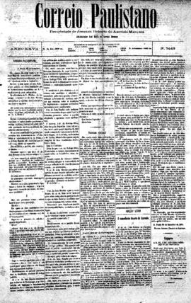 Correio paulistano [jornal], [s/n]. São Paulo-SP, 27 set. 1881.