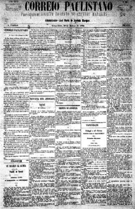 Correio paulistano [jornal], [s/n]. São Paulo-SP, 30 mar. 1880.