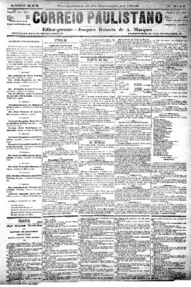 Correio paulistano [jornal], [s/n]. São Paulo-SP, 09 out. 1883.