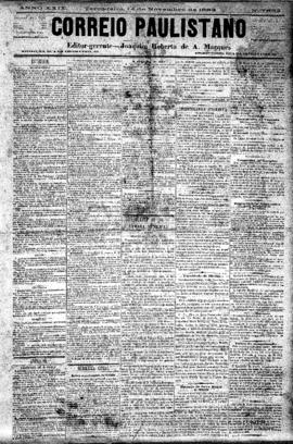 Correio paulistano [jornal], [s/n]. São Paulo-SP, 14 nov. 1882.