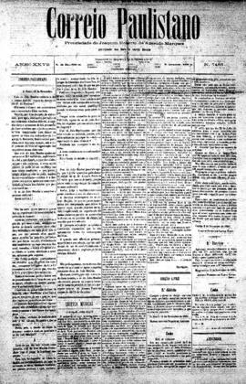 Correio paulistano [jornal], [s/n]. São Paulo-SP, 16 nov. 1881.