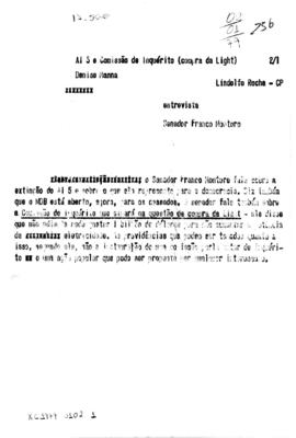 TV Tupi [emissora]. Dossiê subsidiário [programa não identificado], 02 jan. 1979.