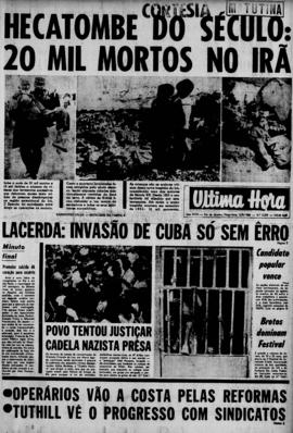 Última Hora [jornal]. Rio de Janeiro-RJ, 03 set. 1968 [ed. matutina].