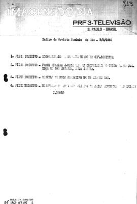 TV Tupi [emissora]. Revista Feminina [programa]. Roteiro [televisivo], 05 mar. 1964.