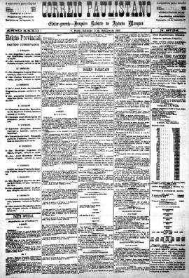 Correio paulistano [jornal], [s/n]. São Paulo-SP, 03 out. 1885.