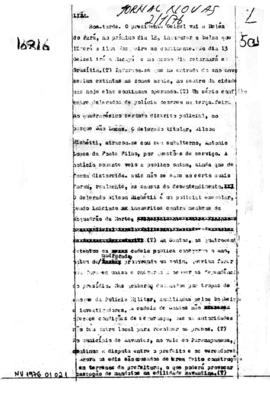 TV Tupi [emissora]. Jornal Novas [programa]. Roteiro [televisivo], 02 jan. 1976.