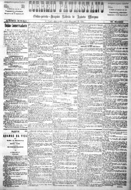 Correio paulistano [jornal], [s/n]. São Paulo-SP, 03 dez. 1884.