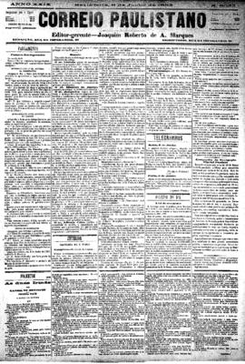 Correio paulistano [jornal], [s/n]. São Paulo-SP, 08 jun. 1883.