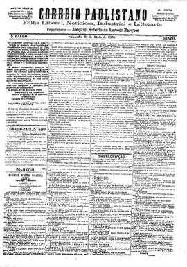 Correio paulistano [jornal], [s/n]. São Paulo-SP, 20 mai. 1876.