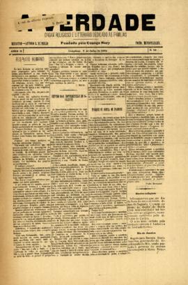 A Verdade [jornal], a. 2, n. 50. Campinas-SP, 09 jul. 1893.