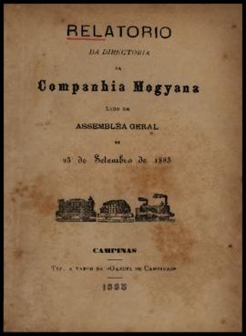 Relatório…, [nº 021], 1º sem. 1883. Criador(a): Companhia Mogiana de Estradas de Ferro. Campinas-...