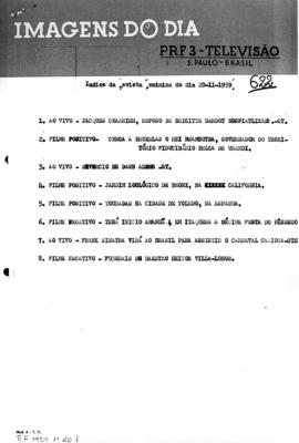 TV Tupi [emissora]. Revista Feminina [programa]. Roteiro [televisivo], 20 nov. 1959.