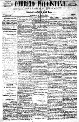 Correio paulistano [jornal], [s/n]. São Paulo-SP, 18 abr. 1880.