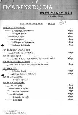 TV Tupi [emissora]. Diário de São Paulo na T.V. [programa]. Roteiro [televisivo], 25 jun. 1962.