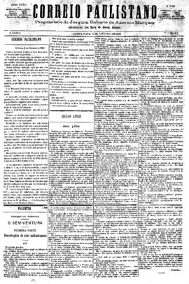 Correio paulistano [jornal], [s/n]. São Paulo-SP, 02 set. 1880.