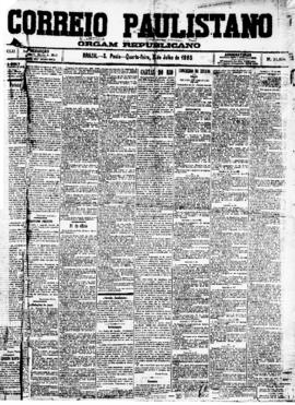 Correio paulistano [jornal], [s/n]. São Paulo-SP, 03 jul. 1895.