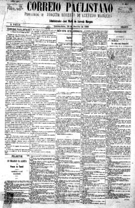 Correio paulistano [jornal], [s/n]. São Paulo-SP, 29 jan. 1880.