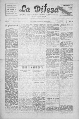 La Difesa [jornal], a. 3, n. 93. São Paulo-SP, 22 ago. 1926.