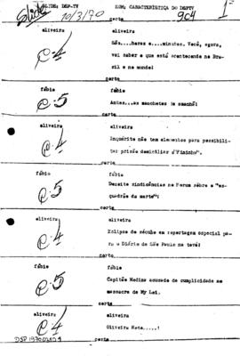 TV Tupi [emissora]. Diário de São Paulo na T.V. [programa]. Roteiro [televisivo], 10 jul. 1970.
