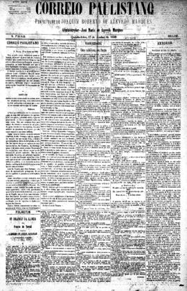Correio paulistano [jornal], [s/n]. São Paulo-SP, 17 jun. 1880.