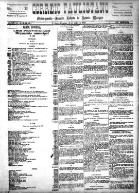 Correio paulistano [jornal], [s/n]. São Paulo-SP, 11 jul. 1886.