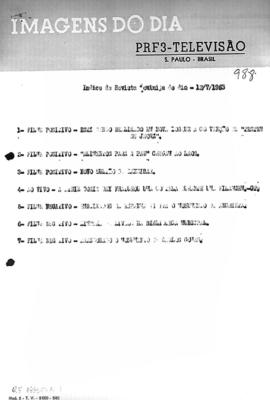 TV Tupi [emissora]. Revista Feminina [programa]. Roteiro [televisivo], 12 jul. 1963.