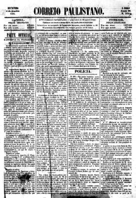 Correio paulistano [jornal], a. 2, n. 352. São Paulo-SP, 04 jan. 1856.