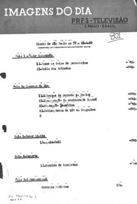TV Tupi [emissora]. Diário de São Paulo na T.V. [programa]. Roteiro [televisivo], 26 fev. 1960.