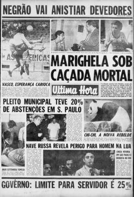 Última Hora [jornal]. Rio de Janeiro-RJ, 16 nov. 1968 [ed. vespertina].