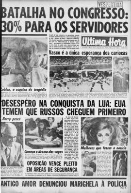 Última Hora [jornal]. Rio de Janeiro-RJ, 18 nov. 1968 [ed. vespertina].