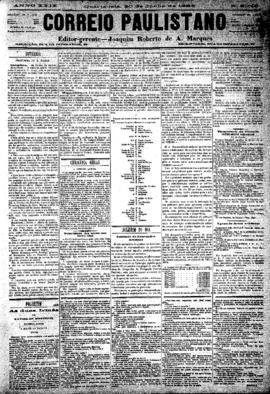 Correio paulistano [jornal], [s/n]. São Paulo-SP, 20 jun. 1883.