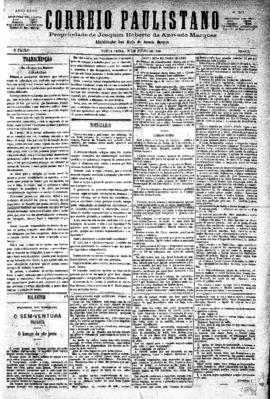 Correio paulistano [jornal], [s/n]. São Paulo-SP, 16 jul. 1880.