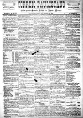 Correio paulistano [jornal], [s/n]. São Paulo-SP, 30 set. 1884.