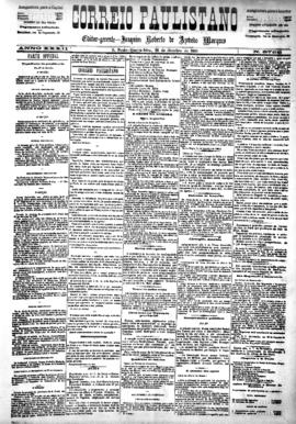 Correio paulistano [jornal], [s/n]. São Paulo-SP, 28 out. 1885.