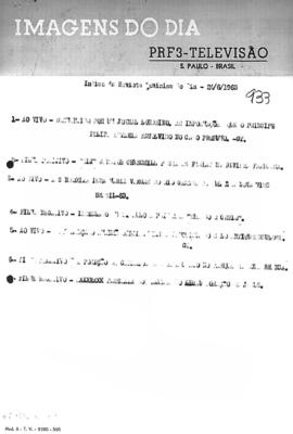 TV Tupi [emissora]. Revista Feminina [programa]. Roteiro [televisivo], 24 jun. 1963.