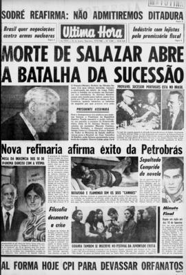 Última Hora [jornal]. Rio de Janeiro-RJ, 17 set. 1968 [ed. matutina].
