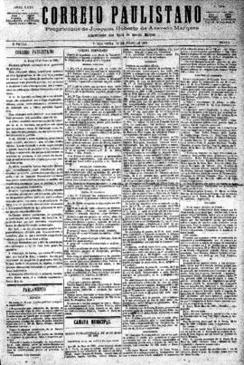 Correio paulistano [jornal], [s/n]. São Paulo-SP, 13 jul. 1880.