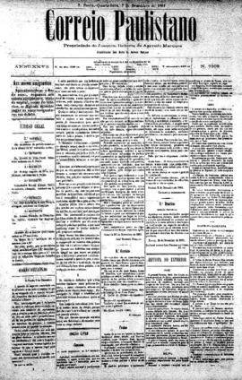 Correio paulistano [jornal], [s/n]. São Paulo-SP, 07 dez. 1881.