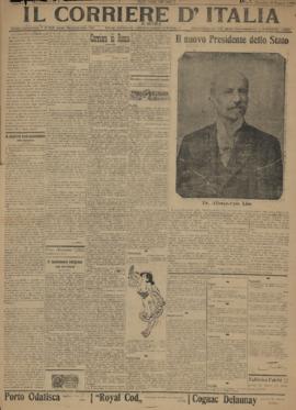 Il Corriere d´Italia [jornal], n. 1. São Paulo-SP, 10 mai. 1908.