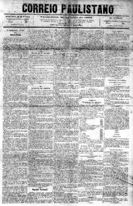 Correio paulistano [jornal], [s/n]. São Paulo-SP, 23 mai. 1882.