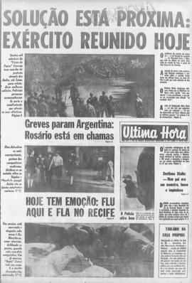 Última Hora [jornal]. Rio de Janeiro-RJ, 17 set. 1969 [ed. vespertina].